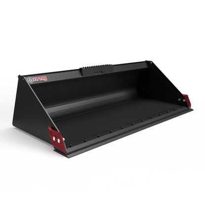 Virnig V50 Low Profile Dirt Bucket | Models DHV60 To DHV84 | Widths 60" To 84" | Hydraulic Flow 15 To 25 GPM | For Skid Steer