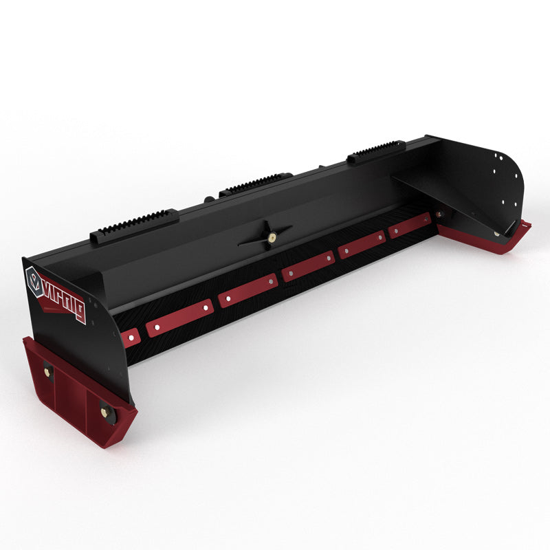 Virnig V50 Low Profile Snow Pusher | Models LSWP84, LSWP96, LSWP108 & LSWP120 | Widths 92.3" To 124.5" | Hydraulic Flow Range 15 To 25 GPM | For Skid Steer