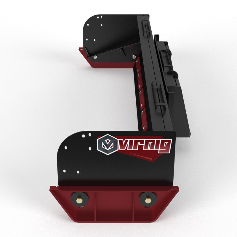 Virnig V50 Low Profile Snow Pusher | Models LSWP84, LSWP96, LSWP108 & LSWP120 | Widths 92.3" To 124.5" | Hydraulic Flow Range 15 To 25 GPM | For Skid Steer