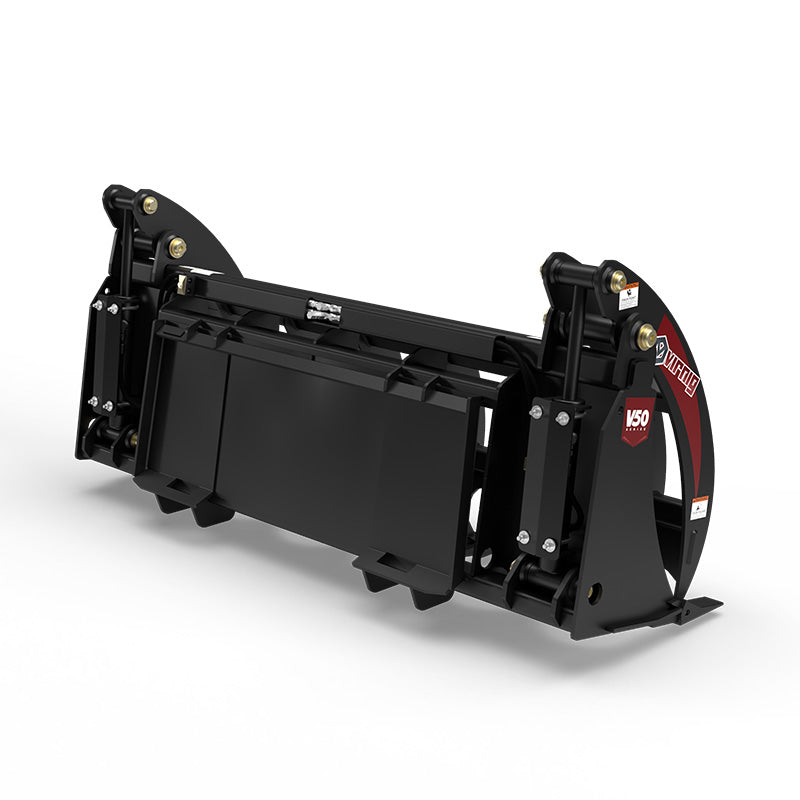 Virnig V50 Root Rake Grapple | Models URG66, URG72 & URG78 | Widths 67.9" To 79.9" | Hydraulic Flow 15 To 25 GPM | For Skid Steer