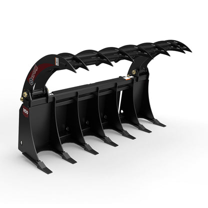 Virnig V50 Root Rake Grapple | Models URG66, URG72 & URG78 | Widths 67.9" To 79.9" | Hydraulic Flow 15 To 25 GPM | For Skid Steer