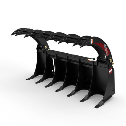 Virnig V50 Root Rake Grapple | Models URG66, URG72 & URG78 | Widths 67.9" To 79.9" | Hydraulic Flow 15 To 25 GPM | For Skid Steer