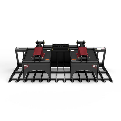 Virnig V50 Skeleton Grapple | Models SGV60 To SGV90 | Widths 60" To 90" | Hydraulic Flow 15 To 25 GPM | For Skid Steer