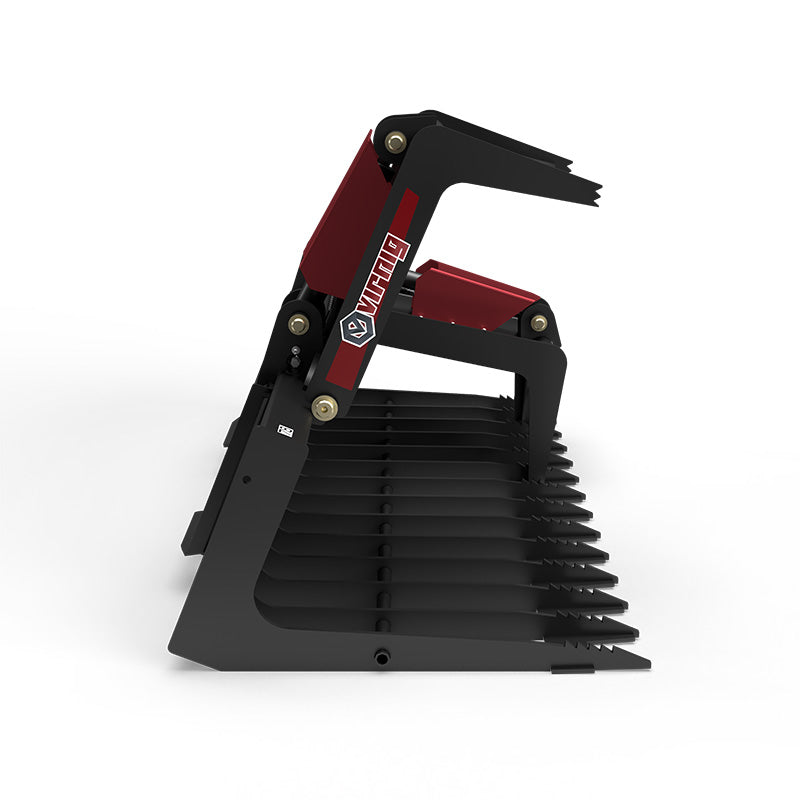 Virnig V50 Skeleton Grapple | Models SGV60 To SGV90 | Widths 60" To 90" | Hydraulic Flow 15 To 25 GPM | For Skid Steer