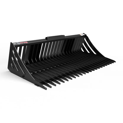 Virnig V50 Skeleton Rock Bucket | Models SRV60, SRV66, SRV72, SRV78 & SRV84 | Widths 60" To 84" | Hydraulic Flow 15+ GPM | For Skid Steer