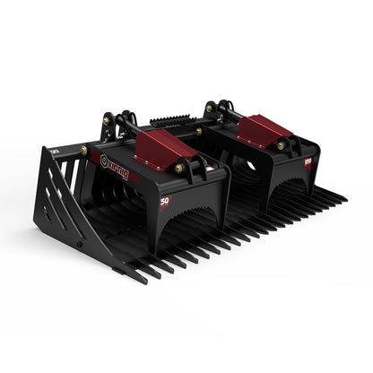Virnig V50 Skeleton Rock Grapple | Models SRGV60, SRGV66, SRGV72, SRGV78 & SRGV84 | Widths 61" To 87.5" | Hydraulic Flow 15 To 25 GPM | For Skid Steers
