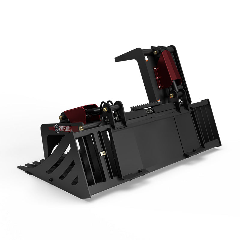 Virnig V50 Skeleton Rock Grapple | Models SRGV60, SRGV66, SRGV72, SRGV78 & SRGV84 | Widths 61" To 87.5" | Hydraulic Flow 15 To 25 GPM | For Skid Steers