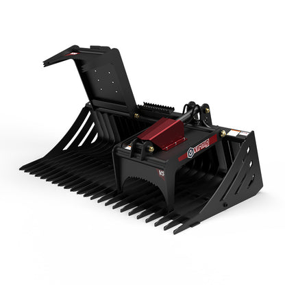 Virnig V50 Skeleton Rock Grapple | Models SRGV60, SRGV66, SRGV72, SRGV78 & SRGV84 | Widths 61" To 87.5" | Hydraulic Flow 15 To 25 GPM | For Skid Steers