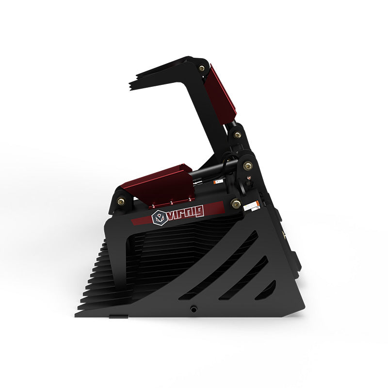 Virnig V50 Skeleton Rock Grapple | Models SRGV60, SRGV66, SRGV72, SRGV78 & SRGV84 | Widths 61" To 87.5" | Hydraulic Flow 15 To 25 GPM | For Skid Steers