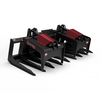 Virnig V50 Skeleton Tine Grapple | Models STG66 To STG90 | Widths 68" To 92" | Hydraulic Flow 15 To 25 GPM | For Skid Steer