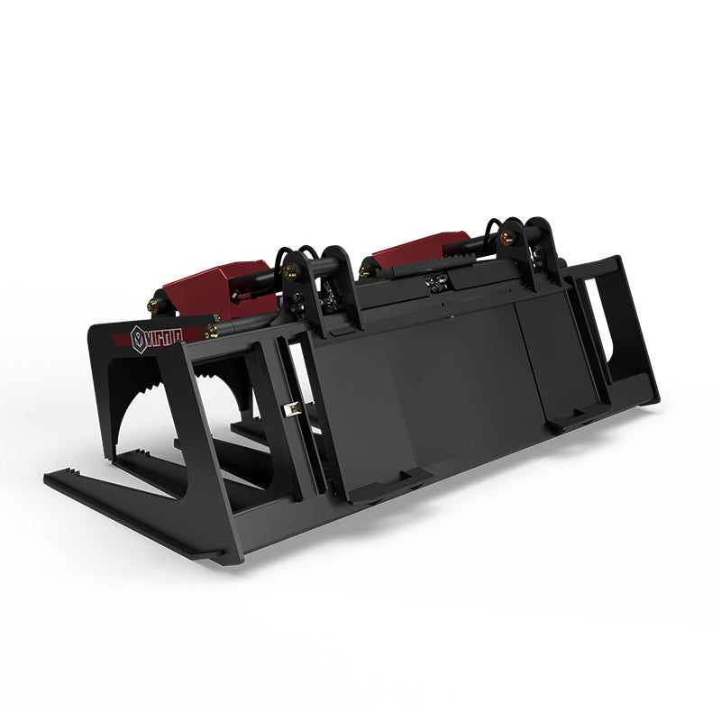 Virnig V50 Skeleton Tine Grapple | Models STG66 To STG90 | Widths 68" To 92" | Hydraulic Flow 15 To 25 GPM | For Skid Steer