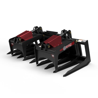 Virnig V50 Skeleton Tine Grapple | Models STG66 To STG90 | Widths 68" To 92" | Hydraulic Flow 15 To 25 GPM | For Skid Steer