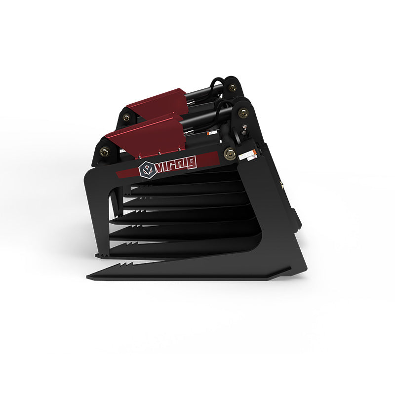 Virnig V50 Skeleton Tine Grapple | Models STG66 To STG90 | Widths 68" To 92" | Hydraulic Flow 15 To 25 GPM | For Skid Steer