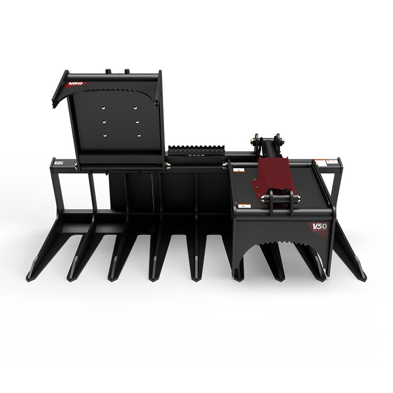 Virnig V50 Skeleton Tine Grapple | Models STG66 To STG90 | Widths 68" To 92" | Hydraulic Flow 15 To 25 GPM | For Skid Steer