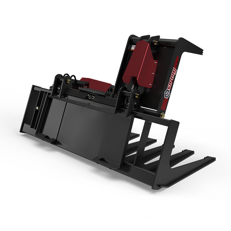 Virnig V50 Skeleton Tine Grapple | Models STG66 To STG90 | Widths 68" To 92" | Hydraulic Flow 15 To 25 GPM | For Skid Steer