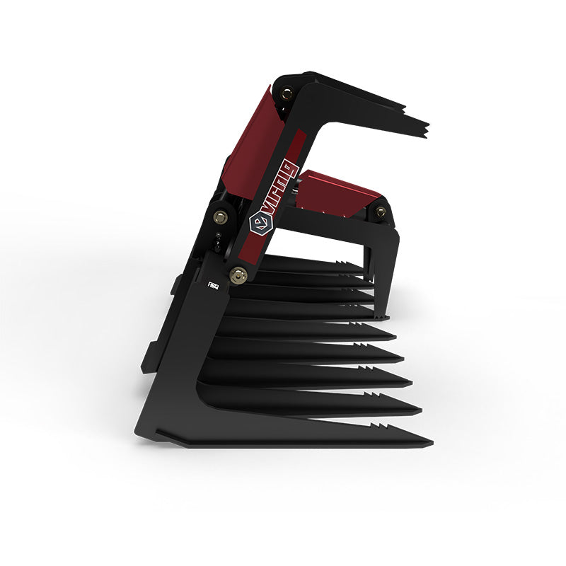 Virnig V50 Skeleton Tine Grapple | Models STG66 To STG90 | Widths 68" To 92" | Hydraulic Flow 15 To 25 GPM | For Skid Steer