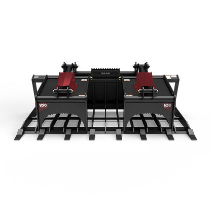 Virnig V50 Skeleton Tooth Grapple | Models TSGV72, TSGV78, TSGV84 & TSGV90 | Widths 73.5" To 91.5" | Hydraulic Flow 15 To 25 GPM | For Skid Steer