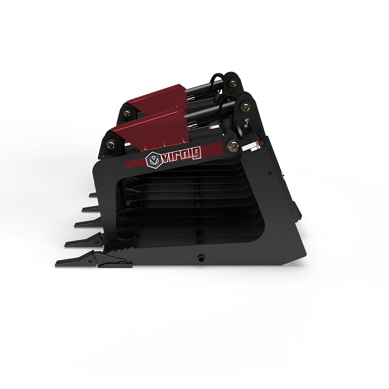Virnig V50 Skeleton Tooth Grapple | Models TSGV72, TSGV78, TSGV84 & TSGV90 | Widths 73.5" To 91.5" | Hydraulic Flow 15 To 25 GPM | For Skid Steer