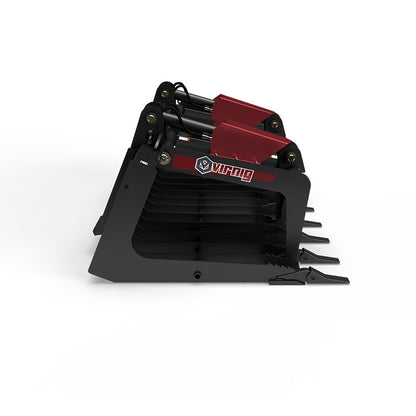Virnig V50 Skeleton Tooth Grapple | Models TSGV72, TSGV78, TSGV84 & TSGV90 | Widths 73.5" To 91.5" | Hydraulic Flow 15 To 25 GPM | For Skid Steer