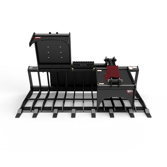 Virnig V50 Skeleton Tooth Grapple | Models TSGV72, TSGV78, TSGV84 & TSGV90 | Widths 73.5" To 91.5" | Hydraulic Flow 15 To 25 GPM | For Skid Steer