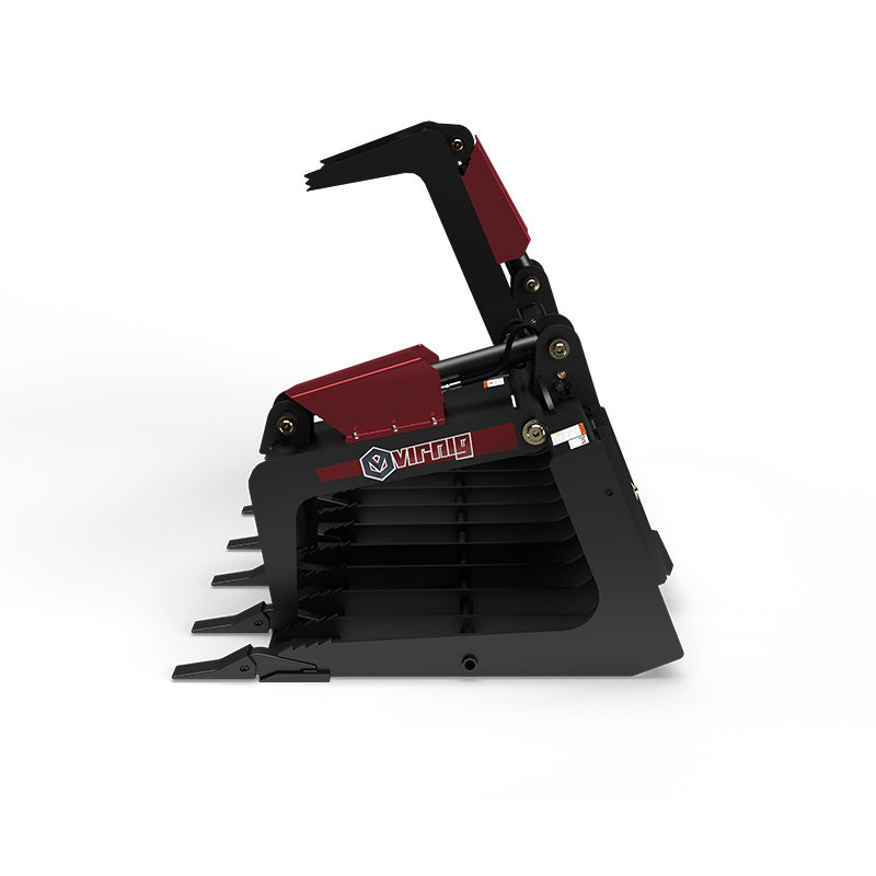 Virnig V50 Skeleton Tooth Grapple | Models TSGV72, TSGV78, TSGV84 & TSGV90 | Widths 73.5" To 91.5" | Hydraulic Flow 15 To 25 GPM | For Skid Steer