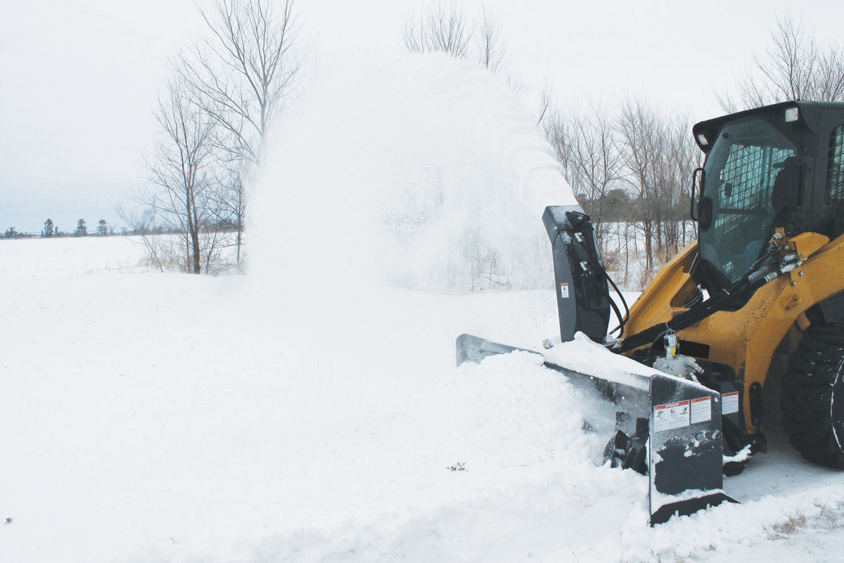 Virnig V50 Snow Blower | Models VBWB60, VBWB72 & VBWB84 | Widths 64" To 88" | Hydraulic Flow 16 To 25 GPM | For Skid Steer