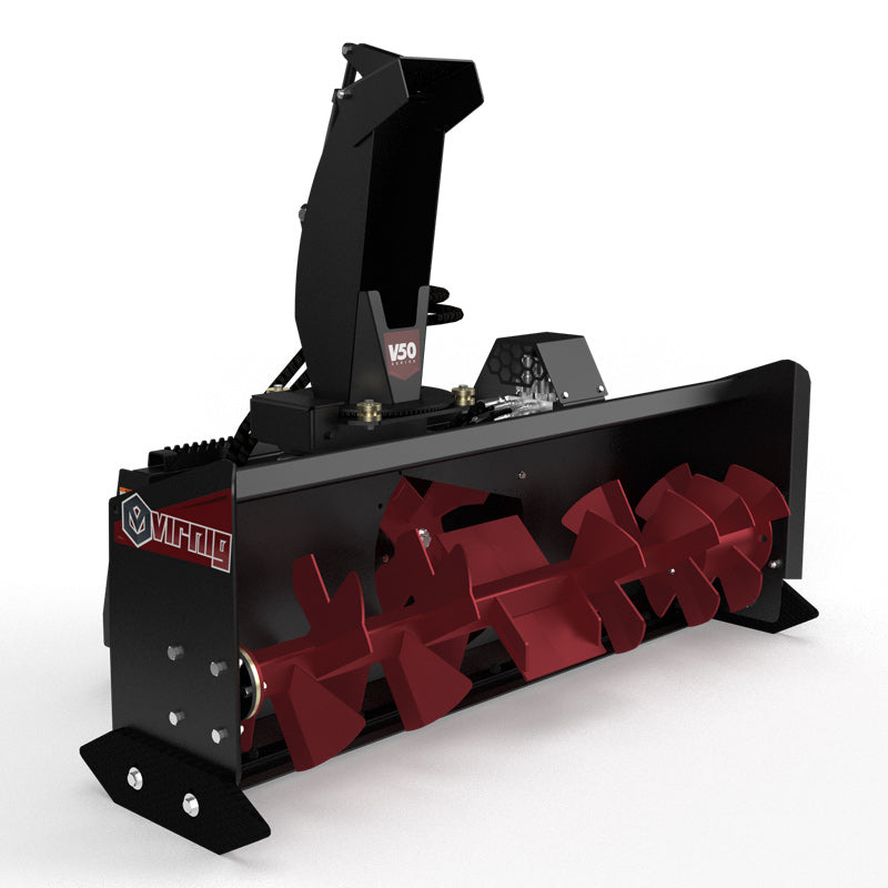 Virnig V50 Snow Blower | Models VBWB60, VBWB72 & VBWB84 | Widths 64" To 88" | Hydraulic Flow 16 To 25 GPM | For Skid Steer