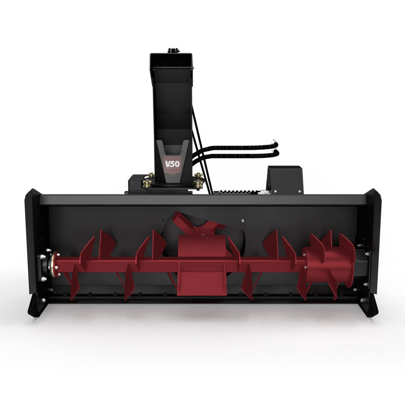 Virnig V50 Snow Blower | Models VBWB60, VBWB72 & VBWB84 | Widths 64" To 88" | Hydraulic Flow 16 To 25 GPM | For Skid Steer