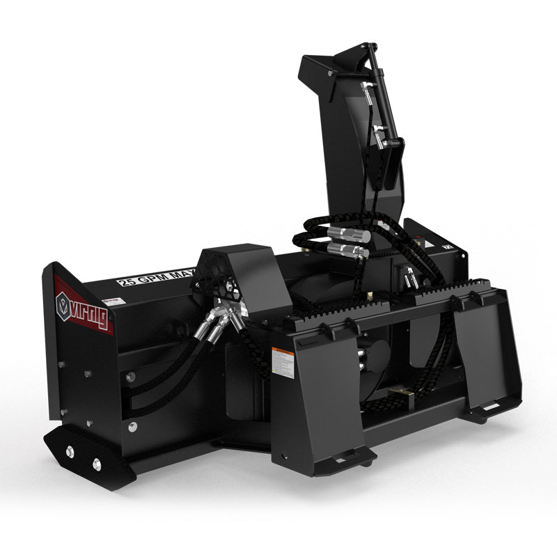 Virnig V50 Snow Blower | Models VBWB60, VBWB72 & VBWB84 | Widths 64" To 88" | Hydraulic Flow 16 To 25 GPM | For Skid Steer