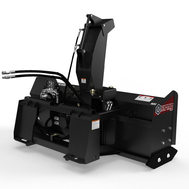 Virnig V50 Snow Blower | Models VBWB60, VBWB72 & VBWB84 | Widths 64" To 88" | Hydraulic Flow 16 To 25 GPM | For Skid Steer