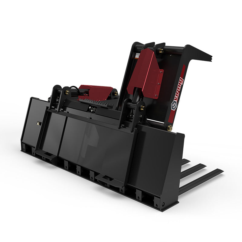 Virnig V50 Tine Fork Grapple | Models TBG260, TBG266, TBG272 & TBG278 | Widths 61" To 79" | Hydraulic Flow 15 To 25 GPM | For Skid Steer
