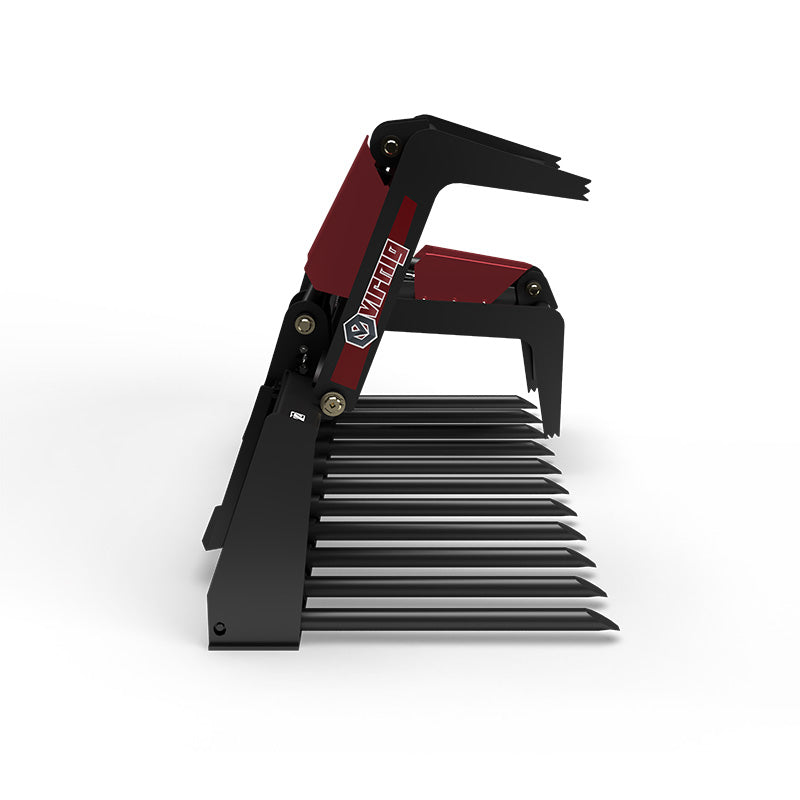 Virnig V50 Tine Fork Grapple | Models TBG260, TBG266, TBG272 & TBG278 | Widths 61" To 79" | Hydraulic Flow 15 To 25 GPM | For Skid Steer