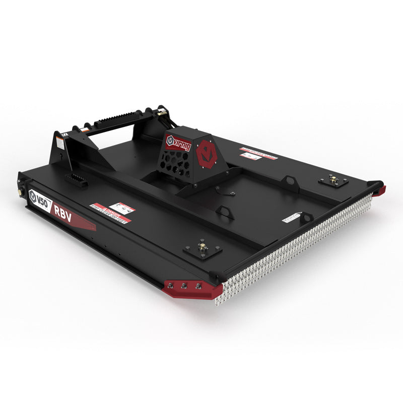 Virnig V50 Closed Front Rotary Brush Cutter | Models RBV60, RBV66, RBV72 & RBV78 | Widths 60" To 78" | Hydraulic Flow 14 To 45 GPM | For Skid Steer