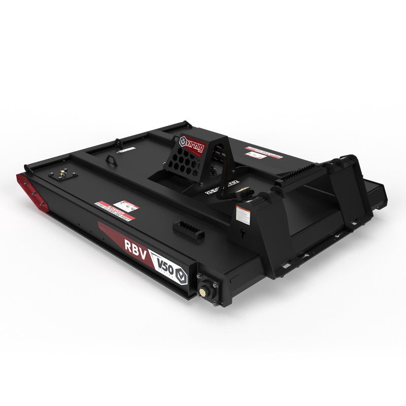 Virnig V50 Closed Front Rotary Brush Cutter | Models RBV60, RBV66, RBV72 & RBV78 | Widths 60" To 78" | Hydraulic Flow 14 To 45 GPM | For Skid Steer
