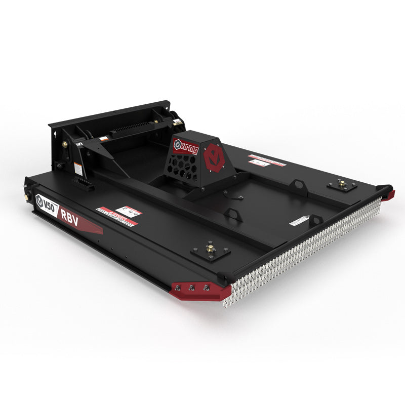 Virnig V50 Floating Deck Rotary Brush Cutter | Models RBV60-F, RBV66-F, RBV72-F & RBV78-F | Widths 60" To 78" | Hydraulic Flow 14 To 45 GPM | For Skid Steer
