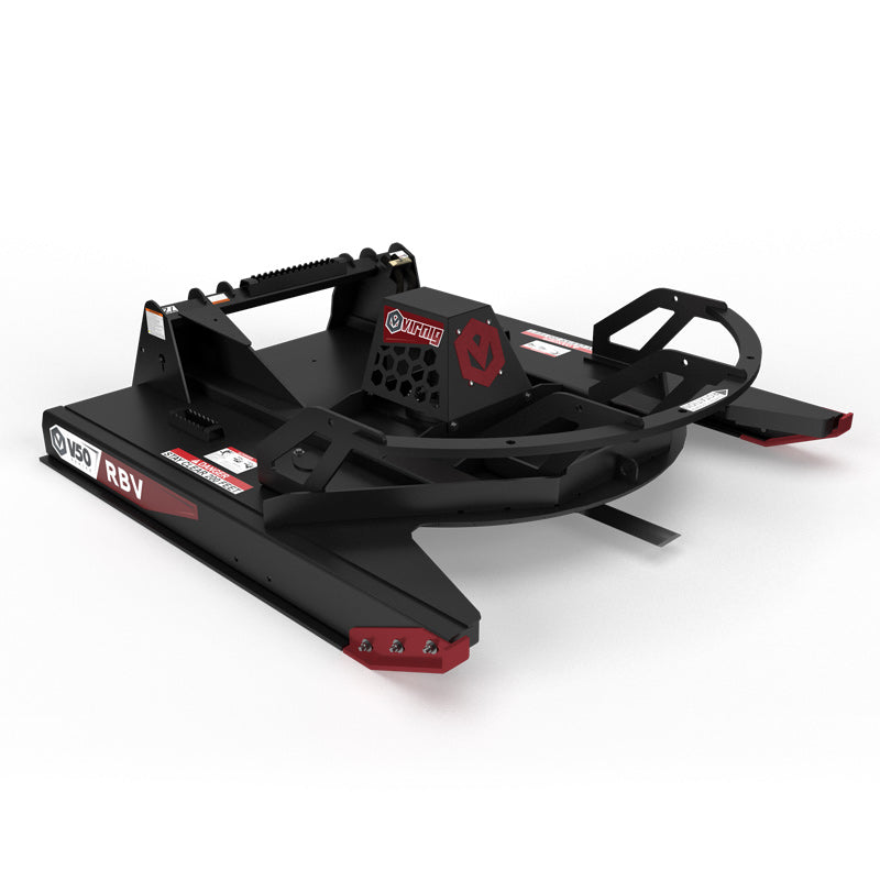 Virnig V50 Open Front Rotary Brush Cutter | Models RBV66-O, RBV72-O, RBV78-O & RBV84-O | Widths 66" To 84" | Hydraulic Flow 14 To 45 GPM | For Skid Steer