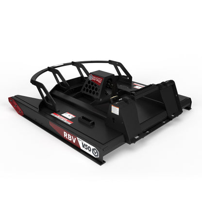 Virnig V50 Open Front Rotary Brush Cutter | Models RBV66-O, RBV72-O, RBV78-O & RBV84-O | Widths 66" To 84" | Hydraulic Flow 14 To 45 GPM | For Skid Steer