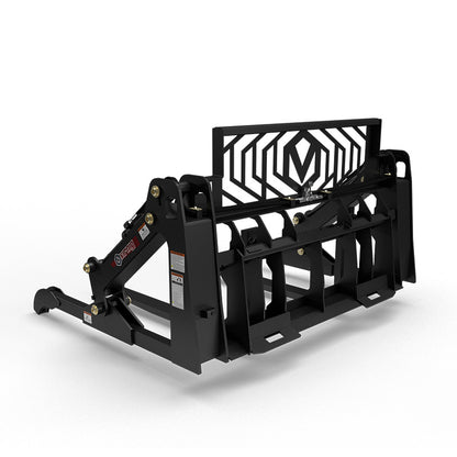 Virnig V60 Two-Cylinder Pipe & Mat Pallet Fork Grapple | Models PPFG248 & PPFG260 | Widths 48" & 60" | Hydraulic Flow 15 To 25 GPM | For Skid Steer