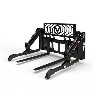 Virnig V60 Two-Cylinder Pipe & Mat Pallet Fork Grapple | Models PPFG248 & PPFG260 | Widths 48" & 60" | 15-25 GPM | For Skid Steers
