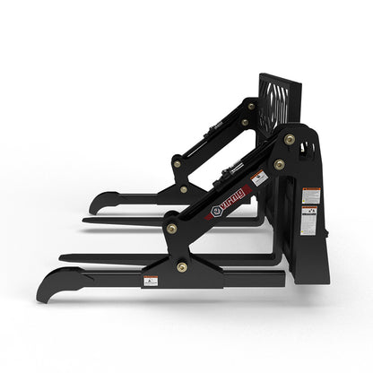 Virnig V60 Two-Cylinder Pipe & Mat Pallet Fork Grapple | Models PPFG248 & PPFG260 | Widths 48" & 60" | Hydraulic Flow 15 To 25 GPM | For Skid Steer