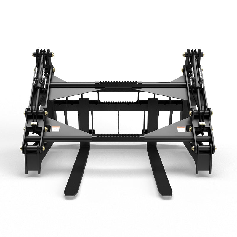 Virnig V60 Four-Cylinder Pipe Pallet Fork Grapple | Models PPFG448 & PPFG460 | Width 69" | Hydraulic Flow 15 To 25 GPM | For Skid Steer