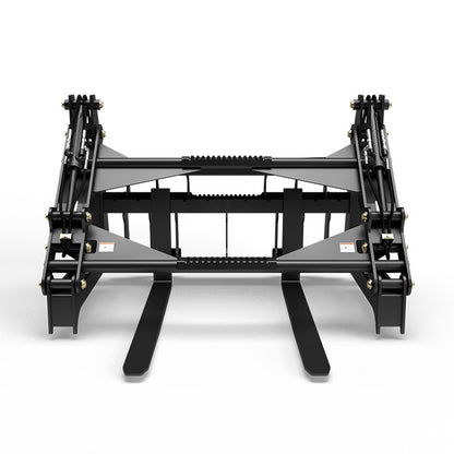 Virnig V60 Four-Cylinder Pipe Pallet Fork Grapple | Models PPFG448 & PPFG460 | Width 69" | Hydraulic Flow 15 To 25 GPM | For Skid Steer