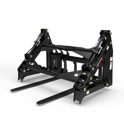 Virnig V60 Four-Cylinder Pipe Pallet Fork Grapple | Models PPFG448 & PPFG460 | Width 69" | Hydraulic Flow 15 To 25 GPM | For Skid Steer