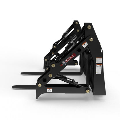 Virnig V60 Four-Cylinder Pipe Pallet Fork Grapple | Models PPFG448 & PPFG460 | Width 69" | Hydraulic Flow 15 To 25 GPM | For Skid Steer