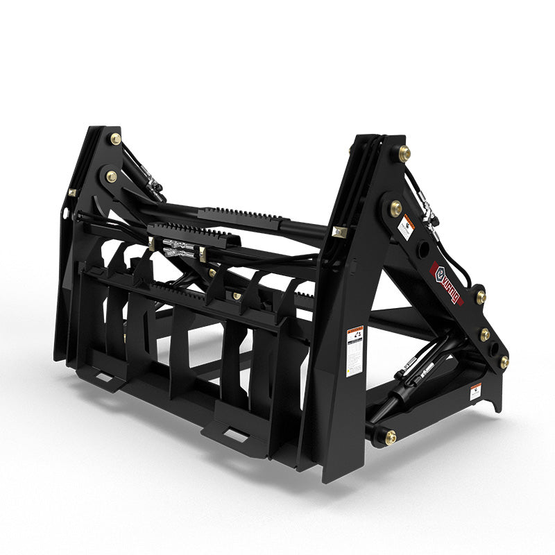 Virnig V60 Four-Cylinder Pipe Pallet Fork Grapple | Models PPFG448 & PPFG460 | Width 69" | Hydraulic Flow 15 To 25 GPM | For Skid Steer