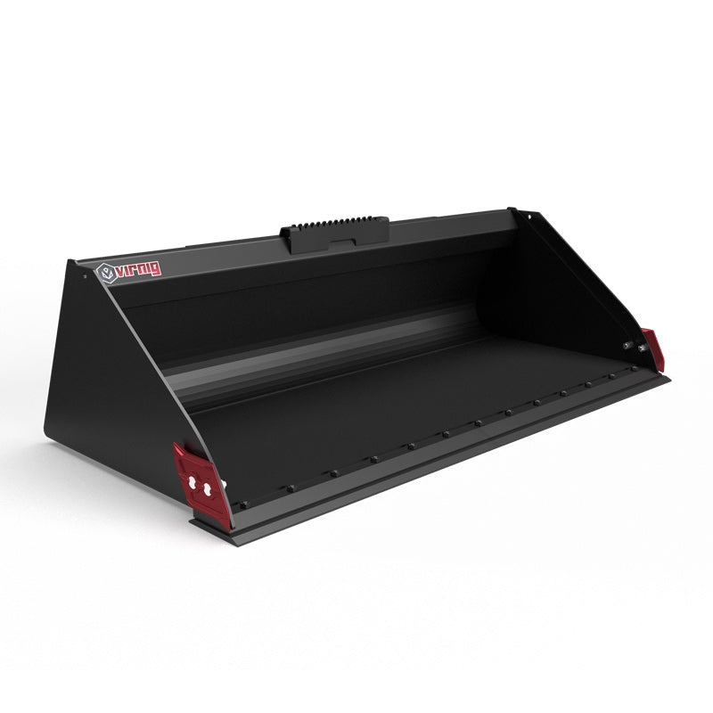 Virnig V60 High Capacity Dirt Bucket | Models HCDB72, HCDB78, HCDB84 & HCDB90 | Widths 72" To 90" | Hydraulic Flow 15 To 25 GPM | For Skid Steer