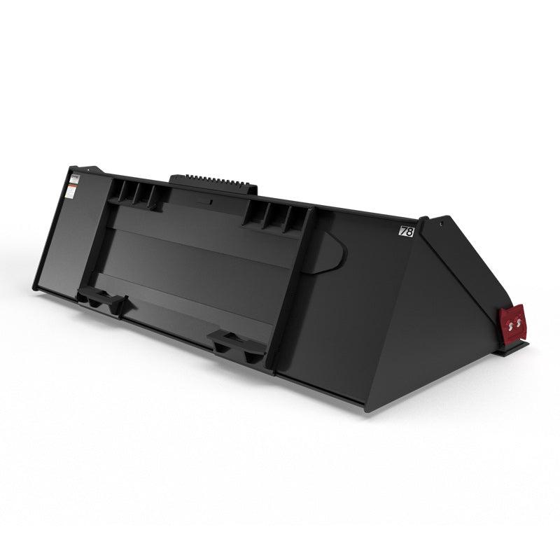 Virnig V60 High Capacity Dirt Bucket | Models HCDB72, HCDB78, HCDB84 & HCDB90 | Widths 72" To 90" | Hydraulic Flow 15 To 25 GPM | For Skid Steer