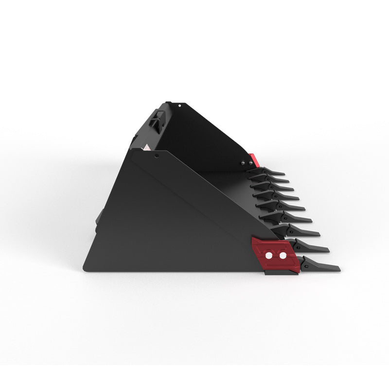 Virnig V60 High Capacity Dirt Bucket | Models HCDB72, HCDB78, HCDB84 & HCDB90 | Widths 72" To 90" | Hydraulic Flow 15 To 25 GPM | For Skid Steer