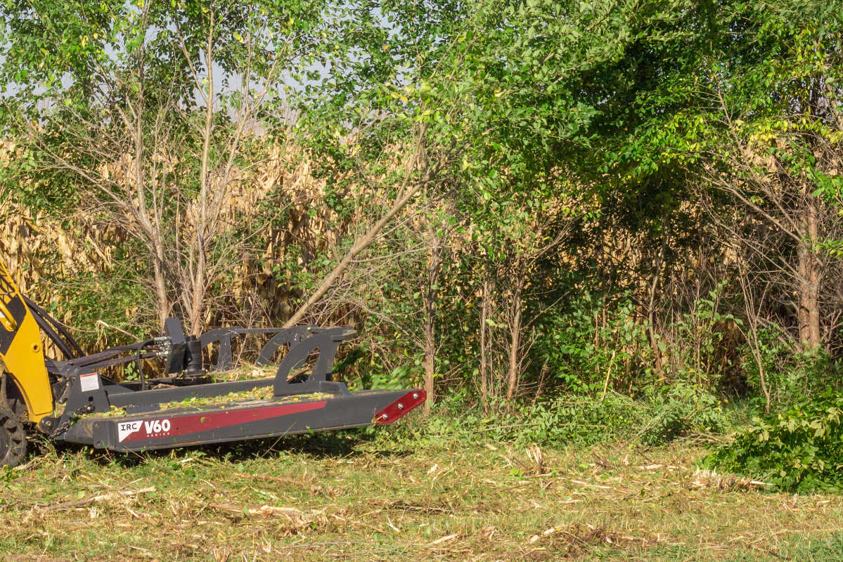 Virnig V60 Open Front Rotary Brush Cutter | Models IRC72, IRC78 & IRC84 | Widths 72" To 84" | Hydraulic Flow 20 To 45 GPM | For Skid Steer