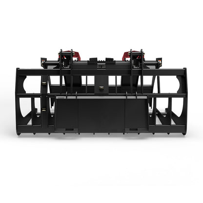 Virnig V60 Large Capacity Skeleton Grapple | Models LCG72 & LCG84 | Widths 73" & 85" | Hydraulic Flow 15 To 25 GPM | For Skid Steers